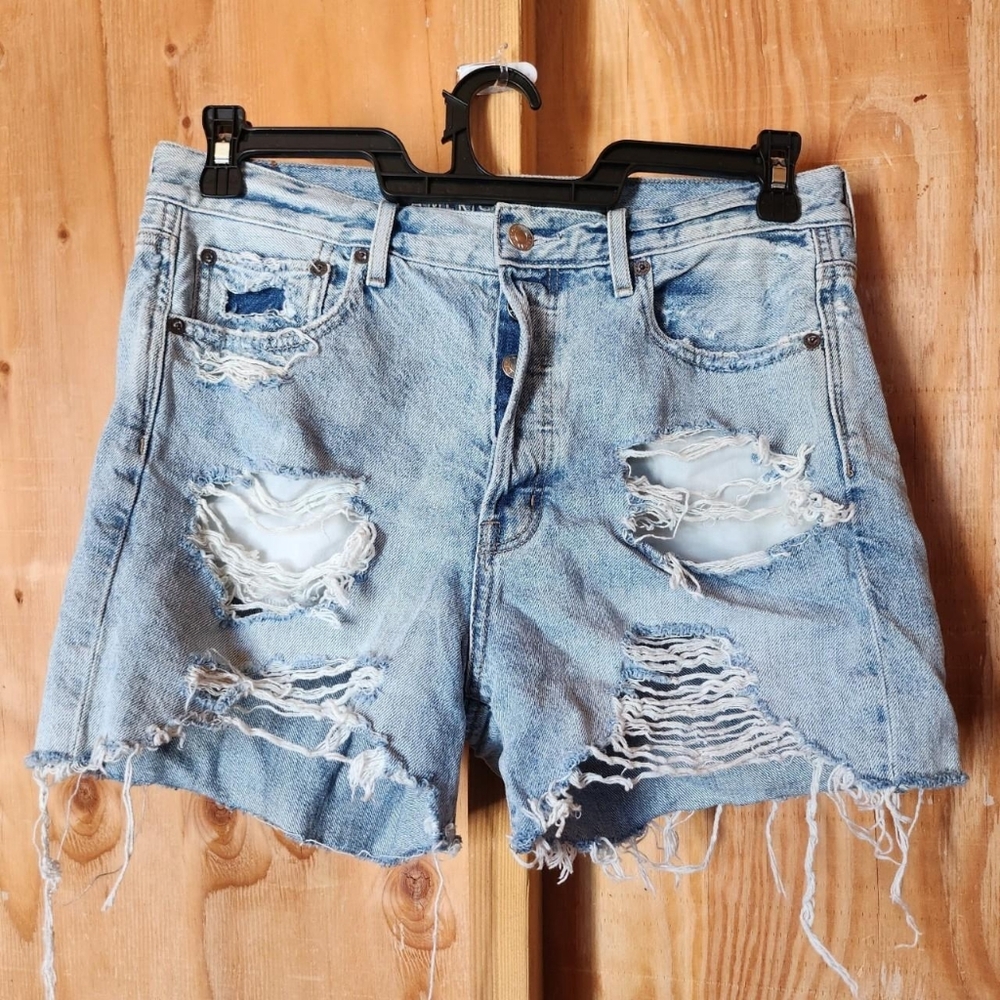 American Eagle Outfitters Ripped Light Blue Jean Shorts "BUY1 GET1 FREE"